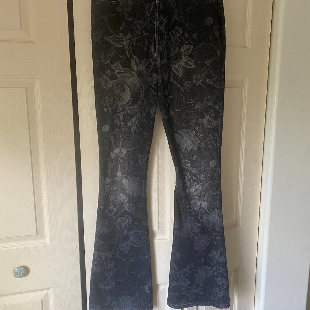 7 For All Mankind Ultra High Rise Skinny Boot Jeans - Black Rose